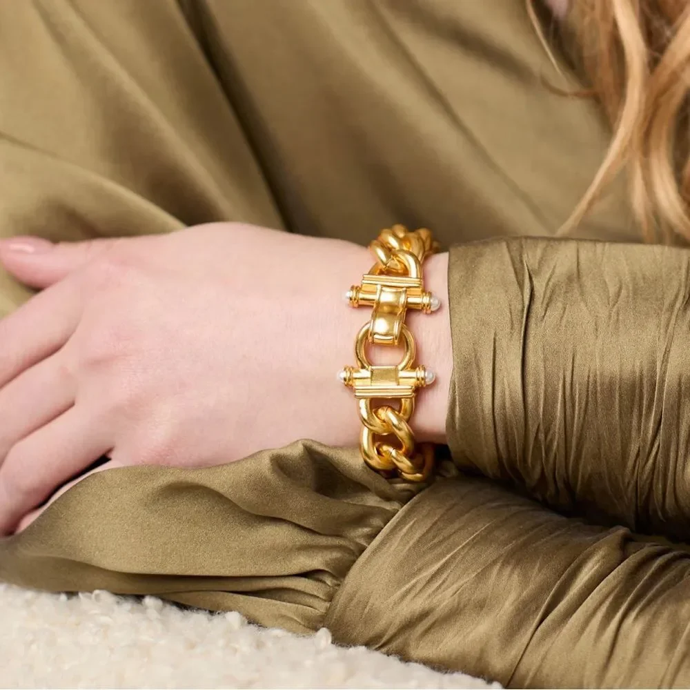 Brand New. $235 Dolce Demi Link Bracelet Size Large (long) Color: gold - Picture 5 of 13